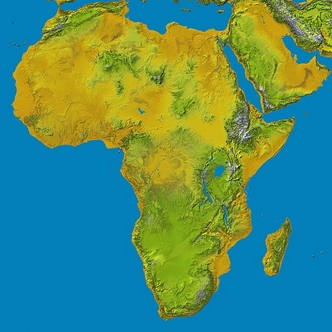 Giving God an African one thousand percent! Map of Africa